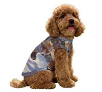 Foxes in Snowy Day Pet Vest for Small Ice Silk Tank Top Dog
