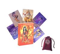 Foxfire The Kitsune Oracle Cards,with bag,Firend Game,Fortune Telling Toys