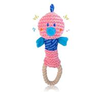FoxFocus Squeaky Dog Toys for Medium Dogs - Durable Dog Toys for Aggressive Chewers to Keep Them Busy - Interactive Plush Chew Toy with Squeaker for Training Reward & Gift - Pink