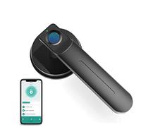 Foxgard Biometric Door Lock with Smart APP Fingerprint Knob Remote Control with APP Smart Door Knob for Home/Bedroom/Office/Apartment/Airbnb Black