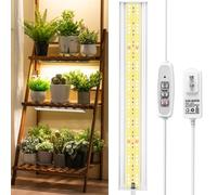 FOXGARDEN Grow Light, Full Spectrum Plant Light Strip for Indoor Plants, 96 LED Bright Grow Lamp with Auto On/Off Timer 4/8/12H, 4 Dimmable Brightness