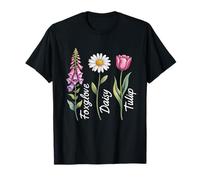 Foxglove Daisy Tulip Beautiful Bloom Inspired by Nature T-Shirt
