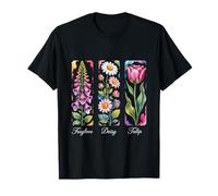 Foxglove Daisy Tulip Beautiful Bloom Inspired by Nature T-Shirt