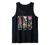 Foxglove Daisy Tulip Beautiful Bloom Inspired by Nature Tank Top