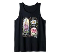 Foxglove Daisy Tulip Elegant Floral Harmony Tank Top