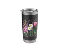 Foxglove Daisy Tulip Spring Blossom Style Stainless Steel Insulated Tumbler