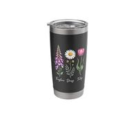 Foxglove Daisy Tulip Spring Blossom Style Stainless Steel Insulated Tumbler