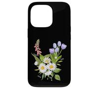 Foxglove Daisy Tulip - Vintage Floral Bloom for Nature Lover Case for iPhone 13 Pro