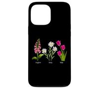 Foxglove Daisy Tulip - Vintage Floral Bloom for Nature Lover Case for iPhone 13 Pro Max