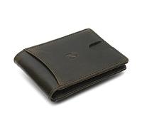 FOXHACKLE Slim Bifold Men’s Leather Wallet, RFID Blocking, Brown, 7 Card Slots, 1 ID Window, 1 Cash Compartment
