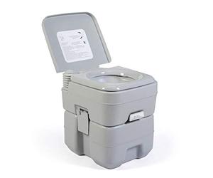 FOXHUNTER BIRCHTREE 20L Portable Toilet Flush Motorhome Caravan Camping Travel Festivals Outdoor Mobile WC Loo Porta Potty 5 Gallon