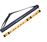 Foxit Flutes B Natural Base Bamboo Flute Size 20 inch With Carry Bag