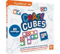 FoxMind 3100235 Crazy Cubes, Great Puzzle Fun for the Family, Fast Dice Puzzle for 1-4 People, Brainteaser for Children from 7 Years