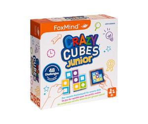 FoxMind 3100236 Crazy Cubes Junior, Great Puzzle Fun for Children, Fast Dice Puzzle for 1-4 People, Brainteaser from 4 Years, Family Game