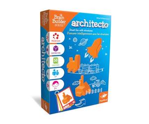 FoxMind Game: Architecto Board Game, Brain Builder Brainteaser Smart Games New Edition, Logic Dexterity and Stem Board Games, 50 Smart Puzzles, 6 Levels of Complexity, 1+ Players, for Ages 7 and up
