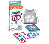 Foxmind Games: Match Madness Flip - Travel Sized Pattern Matching Puzzle Game, Develop Problem Solving-Logic-Fine Motor Skills, Kids 7+, 1-2 Players