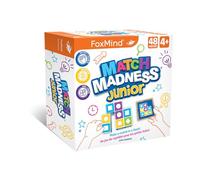 FoxMind Games: Match Madness Junior Board Game for Preschoolers and Kids ages 4 and up .The Pattern Block Matching Puzzles Game Think Fast to Make the Match, 1 to 4 Players.