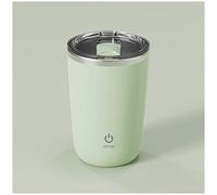 FOXNSK Self Stirring Mug, Electric Mixing Cup Magnetic Rechargeable Auto Mug Coffee Rotating Home Office Travel Suitable Coffee/Milk/Cocoa (B-Green)