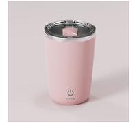FOXNSK Self Stirring Mug, Electric Mixing Cup Magnetic Rechargeable Auto Mug Coffee Rotating Home Office Travel Suitable for Coffee/Milk/Cocoa (C-Pink)
