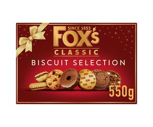 Foxs Classic Biscuit Selection Assortment Luxury Box 10 Varieties 550g
