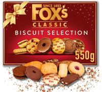 Fox's Classic Biscuit Selection Box 550g, Luxury Biscuits Selection Box, Perfect for Xmas Gifts | Biscuits Gifts | Chocolate Cookies | Milk Chocolate, Christmas Biscuit for Gifts