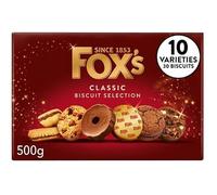 Fox's Classic Chocolate Biscuit Assortment 500g | Premium British Sweet Biscuits Selection Box | Variety Pack of 7 Varieties for Afternoon Tea, Gifting & Family Sharing