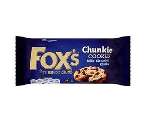 Fox's Delicious Cookies Milk Chocolate Chunks 175g - Pack of 2