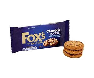 Fox's Delicious Cookies Milk Chocolate Chunks 175g - Pack of 6