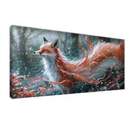 Foxs Diamond Painting Kits for Adults Tree Diamond Art with Square Full Drill Gem Art, DIY Crystal Cross Stitch Crafts Pictures Embroidery, Mosaic Kits for Adults for Home Wall Decor 30x60cm 0Z-520