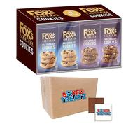 Fox's Fabulous Cookies Assortment Bundle, 8 x 180g, Triple Chocolate Cookies & Milk Chocolate Cookies Boxed Treatz