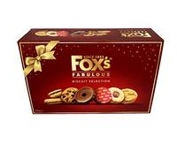 Foxs Fabulously Biscuit Selection Assortment Luxury Box |9 Varieties |Milk/Dark Choc Chunkie Cookies |Orange Sundae |Milk Chocolate Rounds |Viennese Fingers |Jam Creams |Golden/Butter Creams & Crunch