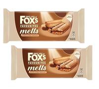 Fox's Favourites Melts Viennese Double Chocolate 120g Biscuits, Sandwich Biscuits with Double Chocolate, Ideal for afternoon treats, Available for Hampers Gifts for all Occasions. (Pack of 2)