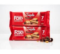 Fox's Favourites Triple Milk Chocolate Layered Biscuit Bars, 7 Bars, 2 Pack