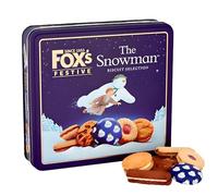 Fox's Festive Snowman Biscuit Tin - 350g Xmas Cookie Collection, Delightful Holiday Treats