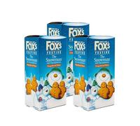 Fox's Festive The SNOWMAN Mini Gingerbread Men Biscuits (100g x 3) | Gingerbread Christmas Biscuits | Christmas Ginger bread House Decorating Kit, Kids lover Snacks on Christmas