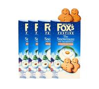 Fox's Fextive Gingerbread minis 4 x 100g- The snowman gingerbread biscuits