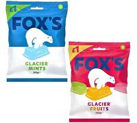 Fox's Glacier Mints and Fruits Sweets Bundle, 100g Bags (6 Packs of Each (12 Total))