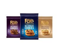 Foxs Triple Chocolate Cookie Biscuits Twin Pack 45g (Pack of 48)