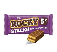 Fox's Rocky STACK'd Chocolate Cream Flavour Biscuit Bars, 5 Pack, 25g per Bar x 2 pack