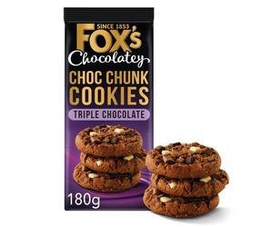 Fox's Triple Chocolate Chunkie Cookies 180g
