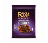 Foxs Triple Chocolate Cookie Biscuits Twin Pack 45g (Pack of 48)
