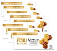 Fox's Viennese Milk Chocolate Dipped Fingers105g, Dipped Finger Chocolate Viennese Cream Viennese Milk, Perfect for Gifting on Christmas & Mothers Day, Chocolate Biscuits (Pack of 8)