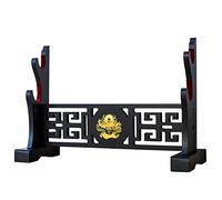 FOXSMZZ Loong Sword Holder Japanese Velvet Padded Katana Stand Samurai Display Rack Support All Tanto Swords (Dragon-2)