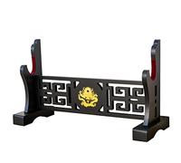 FOXSMZZ Loong Sword Holder Japanese Velvet Padded Katana Stand Samurai Display Rack Support All Tanto Swords (Dragon-1)