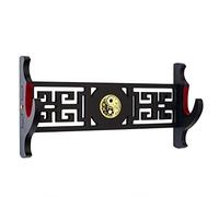 FOXSMZZ Sword Holder Japanese Velvet Padded Katana Stand Samurai Display Rack Support All Tanto Swords (Tai Chi-1)