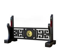 FOXSMZZ Taichi Sword Holder Japanese Velvet Padded Katana Stand Samurai Display Rack Support All Tanto Swords (Tai Chi-1)