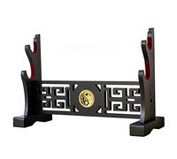 FOXSMZZ Taichi Sword Holder Japanese Velvet Padded Katana Stand Samurai Display Rack Support All Tanto Swords (Tai Chi-2)