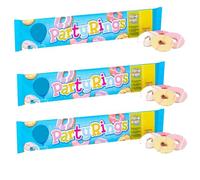 Foxss Party Rings Biscuits 125g - Iced Shortcake Rings - Pack of 3