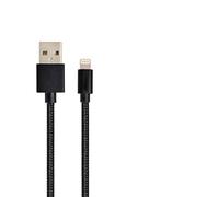 Foxsun AM001019 iPhone Charging Cable 3.3 FT/1M Nylon Braided Lightning Cable for iPhone 7/7Plus/6/6Plus/6S/6S Plus/5/5S/5C/SE, iPad Pro/Air/Mini (Black)