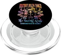 Foxtrot Delta Tango Social Club Democracy Martini Cocktail PopSockets PopGrip for MagSafe